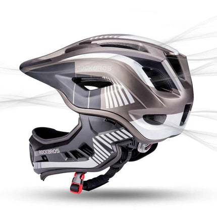 1722 Capacete de bicicleta para criança com queixeira amovível