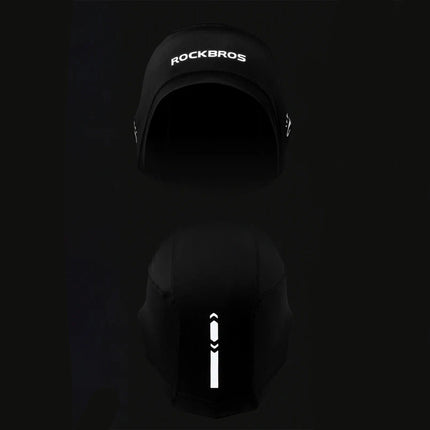 1246Casquette de cyclisme avec découpes pour lunettes - noire