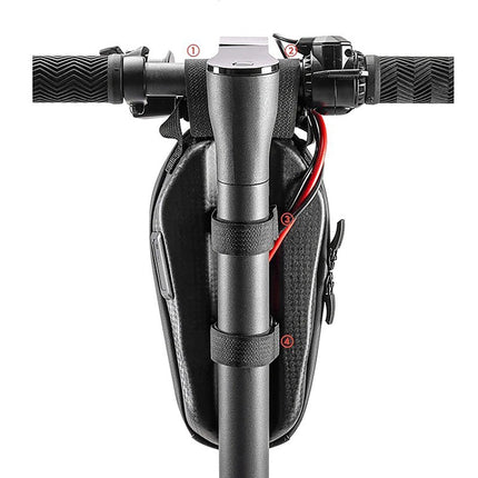 775Sacoche Rockbros pour guidon de vélo ou de trottinette 1.3 l - noire