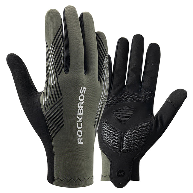 1825Guantes de ciclismo integrales primavera/verano/otoño - verde