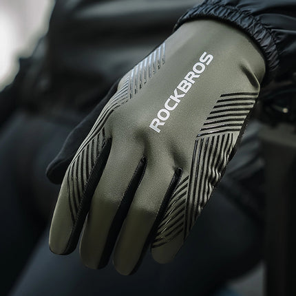 1265Gants de cyclisme intégraux printemps/été/automne  - vert