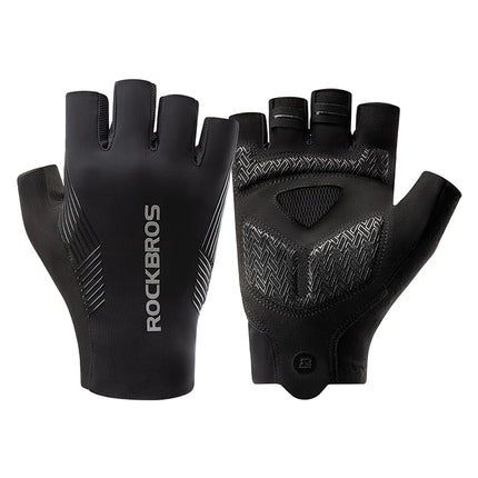 1318Gants de cyclisme demi-doigts printemps/été/automne - noir