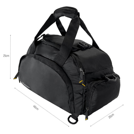 147Saco de Viagem e de Desporto Wozinsky 40x20x25 cm - Preto