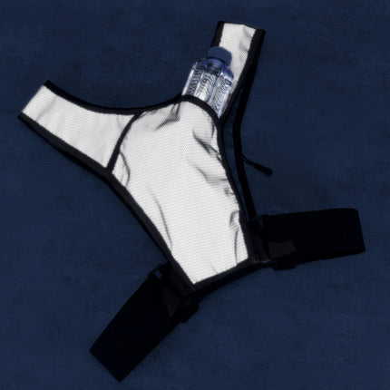 1856Gilet da corsa riflettente Wozinsky - Nero