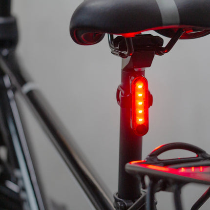 2348Ensemble de feux de vélo avant et arrière USB-C - noir