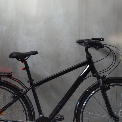 2348Ensemble de feux de vélo avant et arrière USB-C - noir