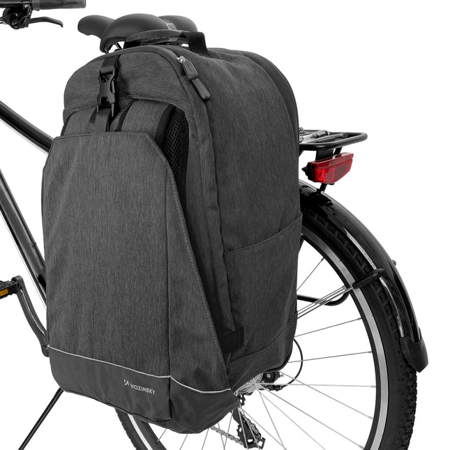2260 Mochila de bicicleta 2 en 1 30L Negro