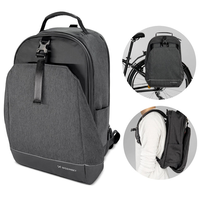 2260 Mochila de bicicleta 2 en 1 30L Negro