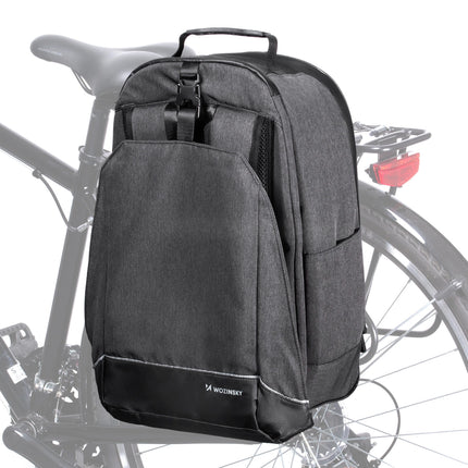 2260 Mochila de bicicleta 2 en 1 30L Negro