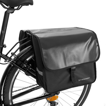 144Wozinsky borsa da bici doppia 28 L nera