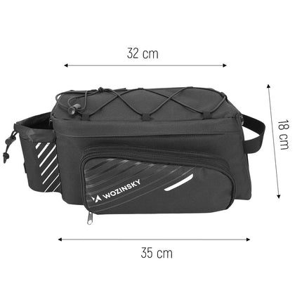 2409Bolsa para bicicleta 9L con bandolera Negro