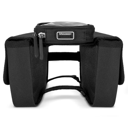 1735Bolsa de bicicleta, estuche impermeable para teléfono 1,5L negro