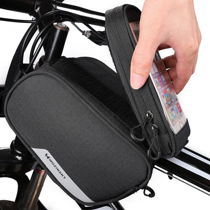 Sacoche de vélo + housse détachable 6,5 1,5l noire