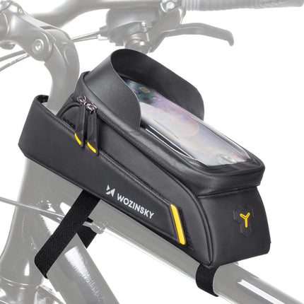 898 Wozinsky bike frame bag with phone case 1L black