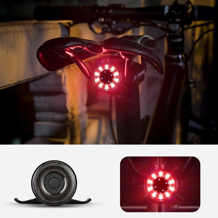 2283Feu arrière de vélo LED avec recharge USB-C, lumière rouge, 5 modes