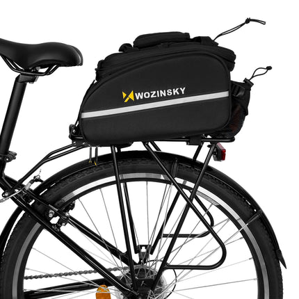 2345Borsa da bicicletta spaziosa 35L Nera