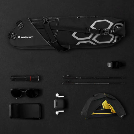 2378Sacoche de selle de vélo Wozinsky 12L - Noir