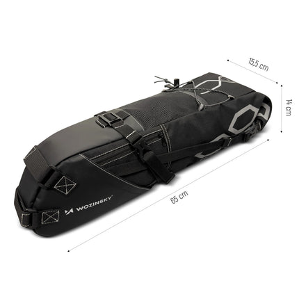 2378Sacoche de selle de vélo Wozinsky 12L - Noir