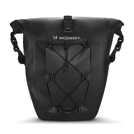 2312Bolsa impermeable para maletero de bicicleta 25L Negro