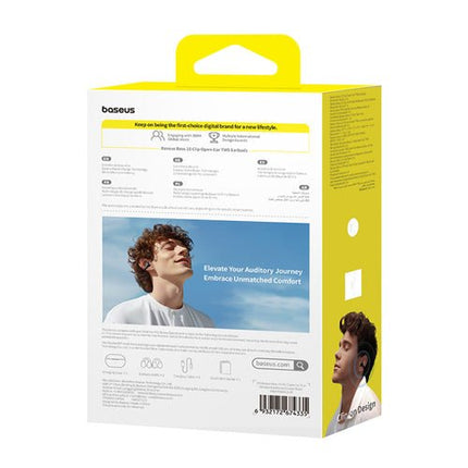 Baseus Bass 15 Clip OWS draadloze oordopjes + USB-C kabel - Zwart