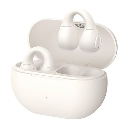 Căști wireless Baseus Bass 15 Clip OWS + cablu USB-C - Alb