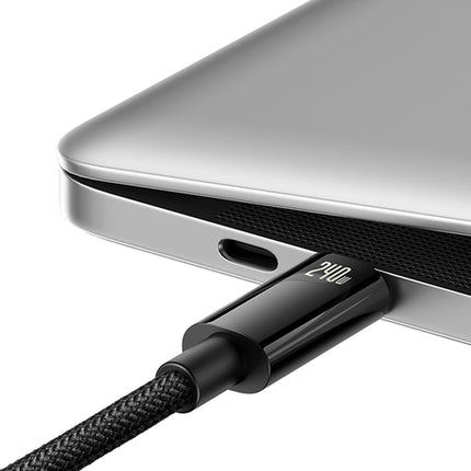 Baseus CAWJ040101 USB-C kábel 240W 480Mb/s 2m fekete és szürke