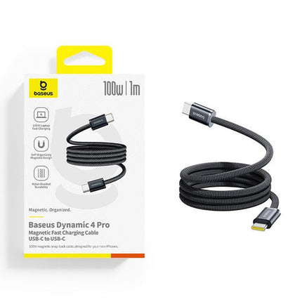 Baseus Dynamic 4 Pro USB-C-kabel 100 W 1 m - svart