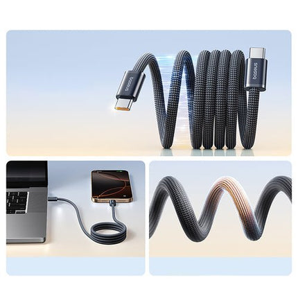Baseus Dynamic 4 Pro USB-C-kabel 100 W 1 m - svart