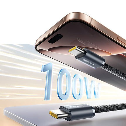 Baseus Dynamic 4 Pro USB-C-kabel 100 W 1 m - svart