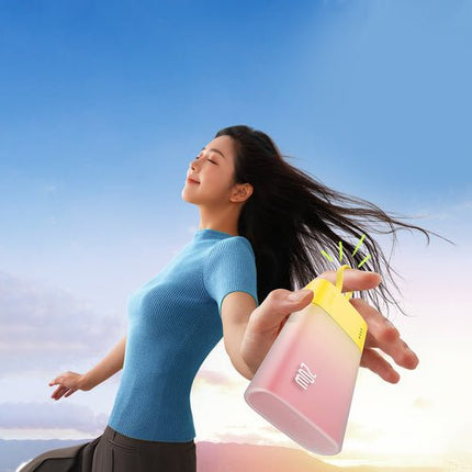 Baseus Popsicle 5200 mAh 20 W, Lightning + USB-C kábel - Sárga-Rózsaszín