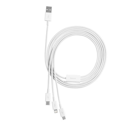 Baseus Superior-kabel 3 i 1 - Lightning/USB-C/Micro USB, 1,5 m.