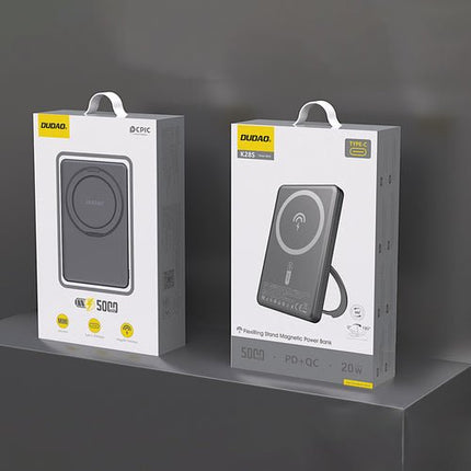 Dudao K28S 20W PD 5000mAh Powerbank MagSafe/ondersteuning - Grijs