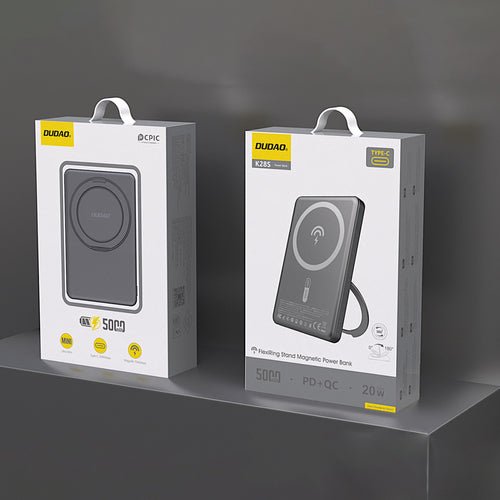 Dudao K28S 20W PD 5000mAh Powerbank MagSafe/ondersteuning - Grijs