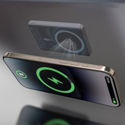 Dudao K28S 20W PD 5000mAh Powerbank MagSafe/ondersteuning - Grijs