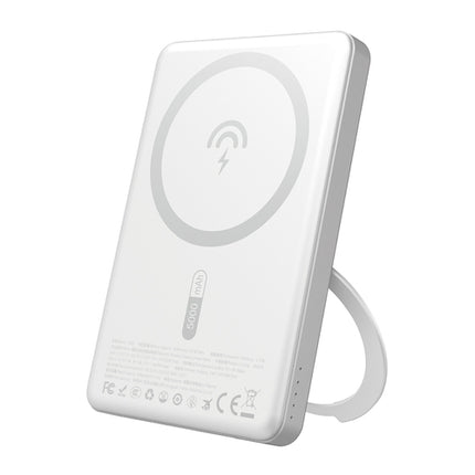 Dudao K28S 20W PD 5000mAh MagSafe akkumulátor + tartó - Ezüst