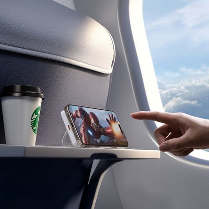 Dudao K28S 20W PD 5000mAh MagSafe akkumulátor + tartó - Ezüst