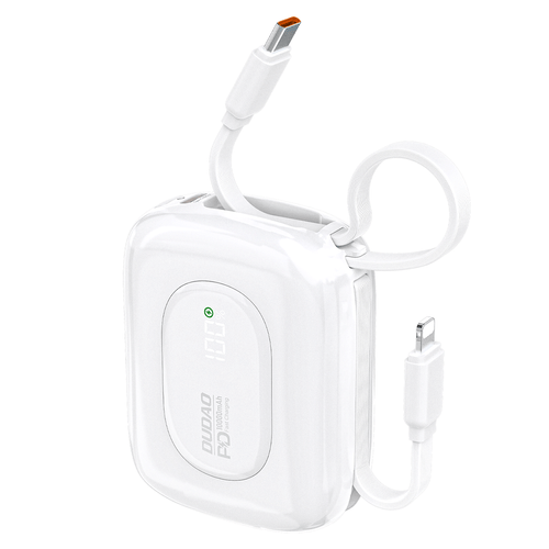 Dudao K32 22,5 W 10 000 mAh külső akkumulátor, USB-C/Lightning kábel