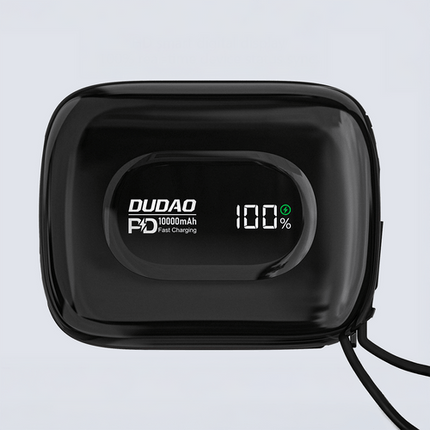 Εξωτερική μπαταρία Dudao K32 10000 mAh, USB-C/Lightning - Μαύρο.