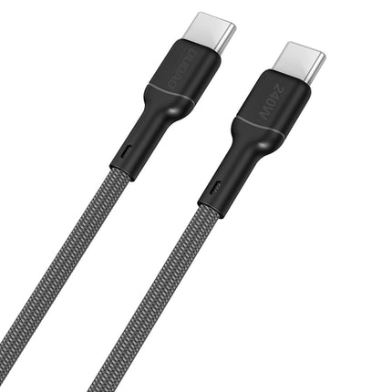 Dudao L9C Max 240W PD USB-C-kabel 1,2 m - svart