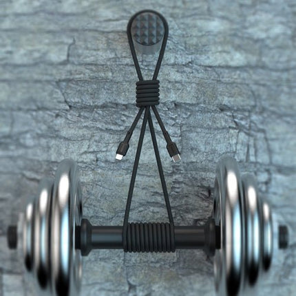 Dudao L9C Max 240W PD USB-C-kabel 1,2 m - svart