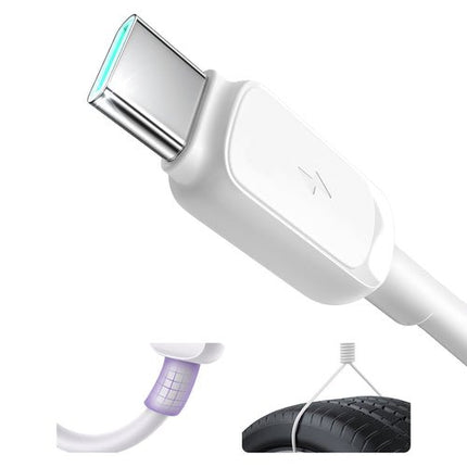 Joyroom-sarjan A14 kaapeli USB-A/USB-C 3A 1,2 m - Valkoinen