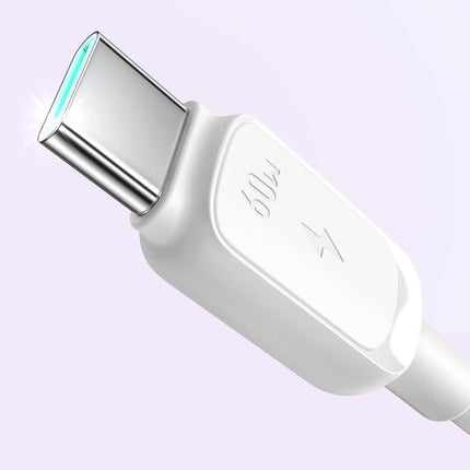 Joyroom S-A14 USB-C-kaapeli 60 W 1,2 m - Valkoinen