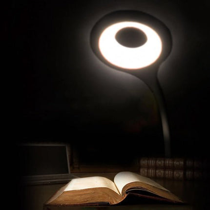 Mini lampe lecture LED sans fil Wozinsky, pince + câble USB-C - Noire