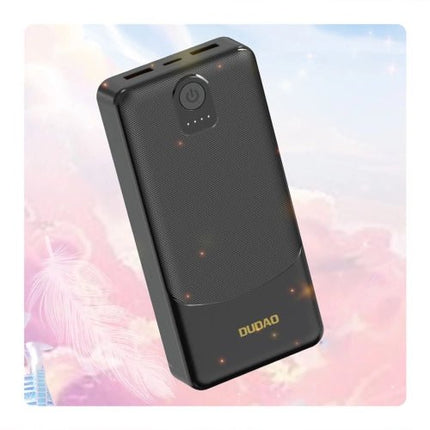 Dudao K10Pro 2,4 A 20 000 mAh 2 USB-A akkumulátor - fekete.