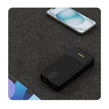 Dudao K10Pro 2,4 A 20 000 mAh 2 USB-A akkumulátor - fekete.