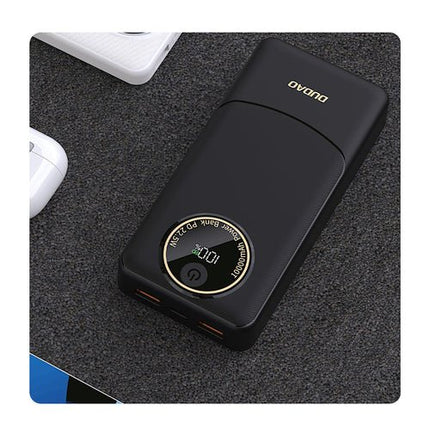 Dudao K12Pro 22,5W PD 20000mAh USB-A/USB-C külső akkumulátor - fekete