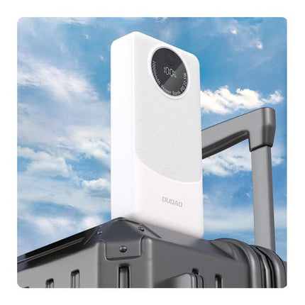 Dudao K12Pro 22,5W 20000mAh USB-A, USB-C külső akkumulátor - fehér.