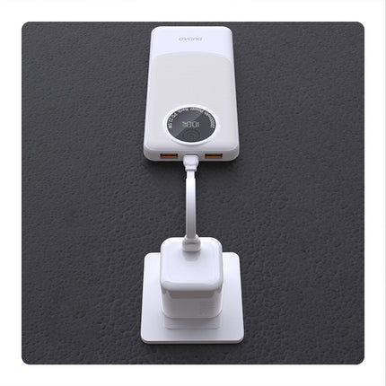 Dudao K12Pro 22,5W 20000mAh USB-A, USB-C külső akkumulátor - fehér.