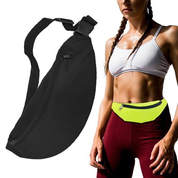 Ultimate running belt for keys, wallet, and documents black