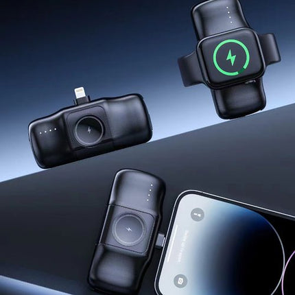 Wozinsky WF16-YLS 5000 mAh 15 W Lightning/USB-C/Apple Watch - Noir